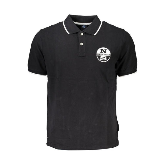 North Sails Black Cotton Polo Shirt North Sails