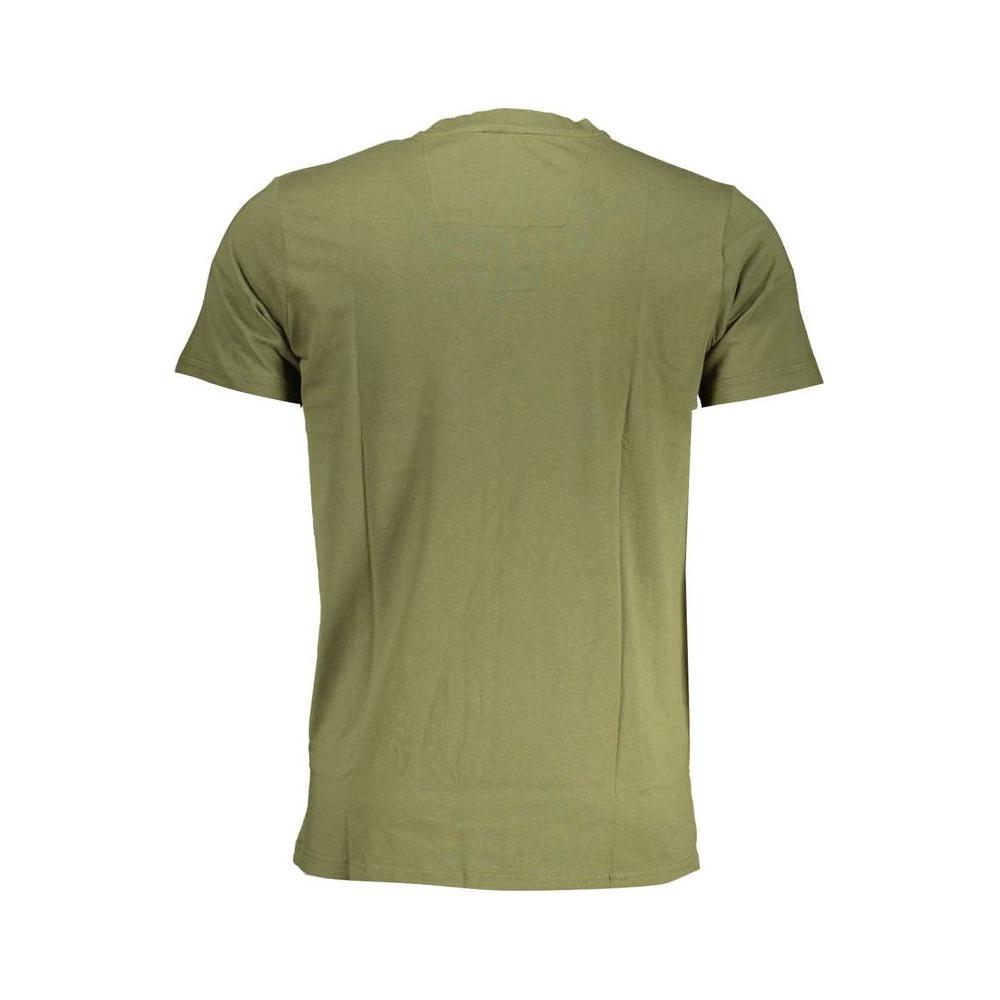 Cavalli Class Green Cotton T-Shirt Cavalli Class