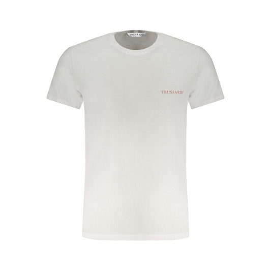 Trussardi White Cotton T-Shirt Trussardi