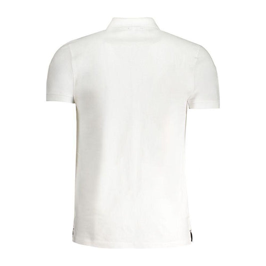 Cavalli Class White Cotton Polo Shirt Cavalli Class