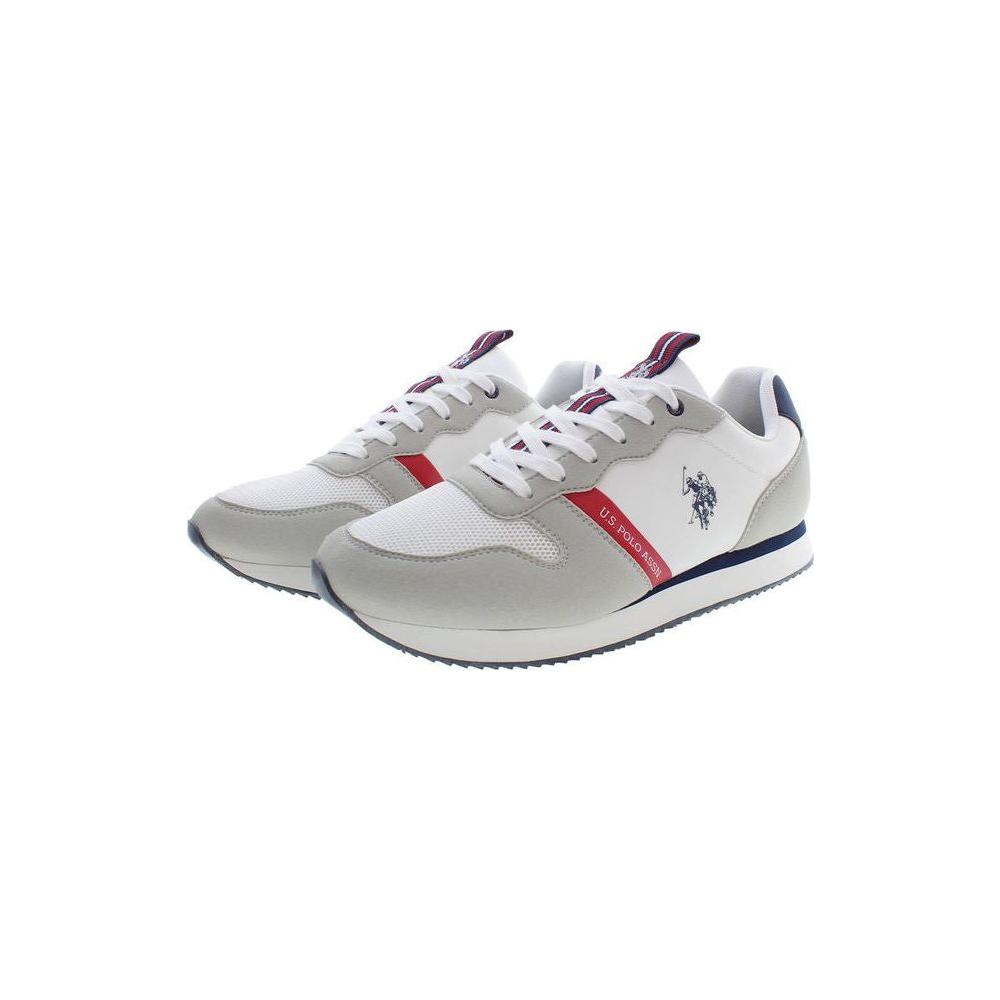 U.S. POLO ASSN. White Polyester Mens Sneaker U.S. POLO ASSN.