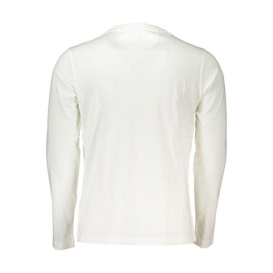 La Martina Chic Crew Neck Embroidered White Tee La Martina