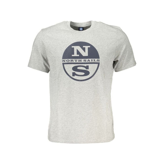 North Sails Gray Cotton T-Shirt MAN T-SHIRTS North Sails