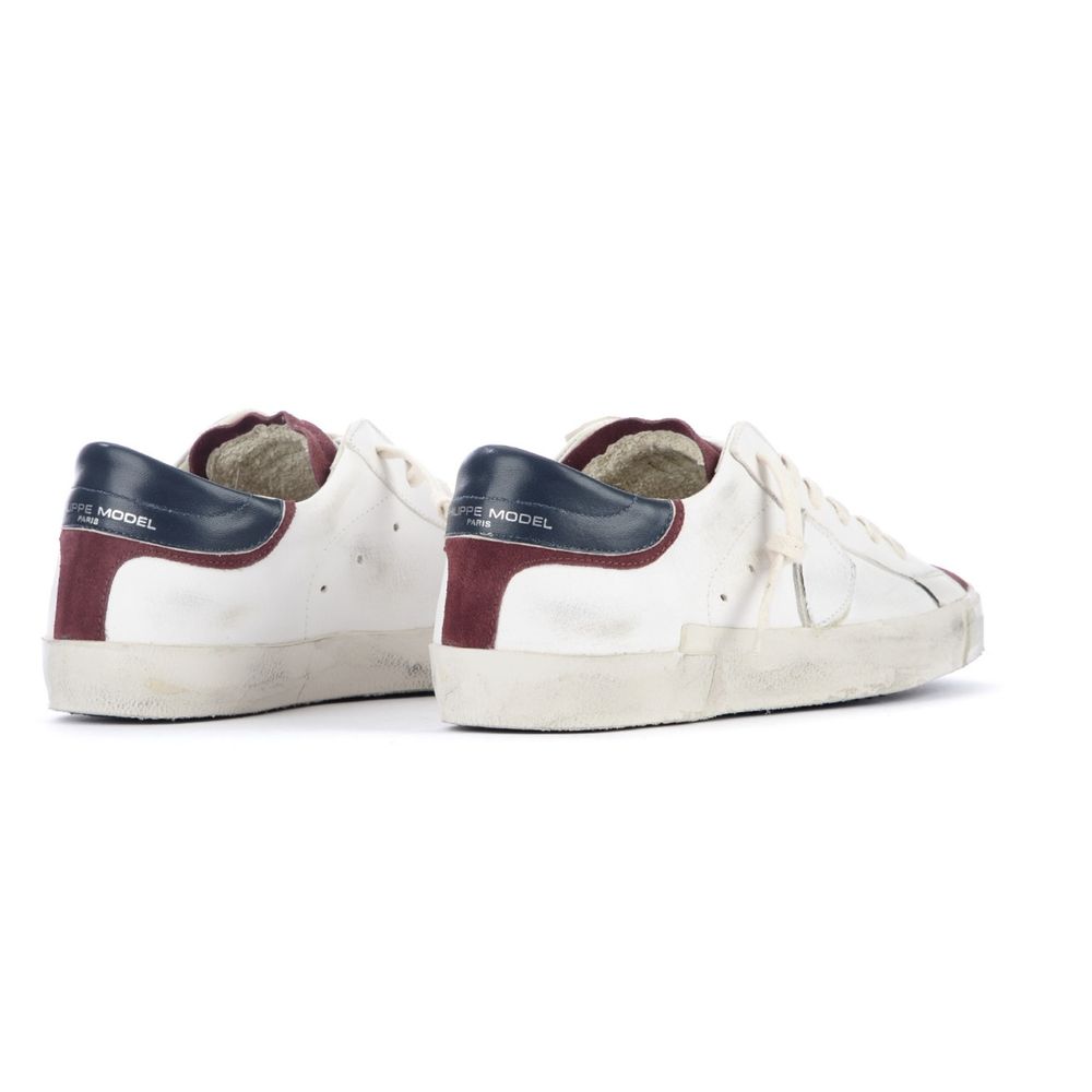 Philippe Model Elegant Leather Sneakers with Suede Accents Philippe Model