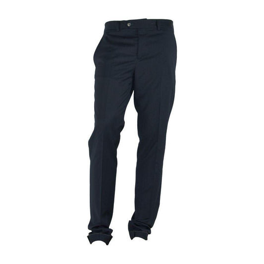 Made in Italy Elegant Black Italian Designer Trousers Made in Italy