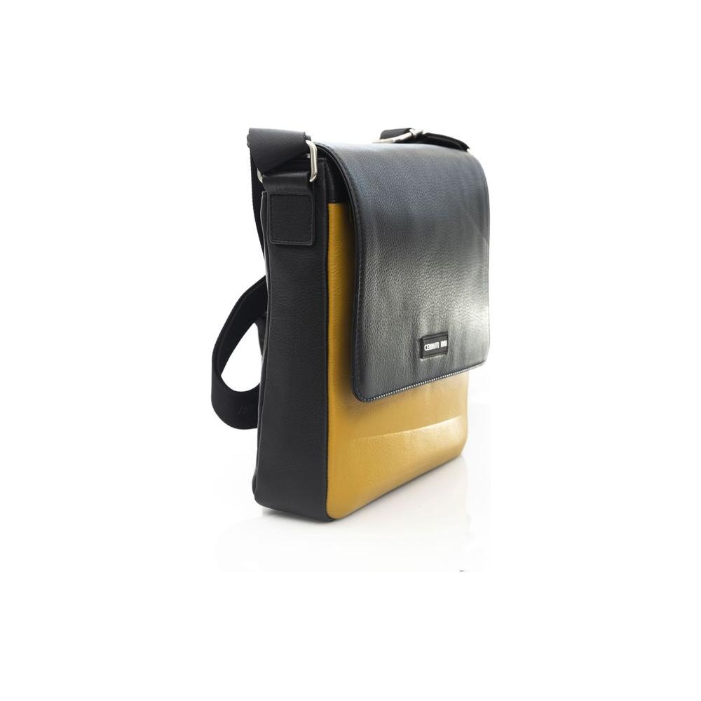 حقيبة رسول جلدية صفراء للرجال من شيروتي 1881