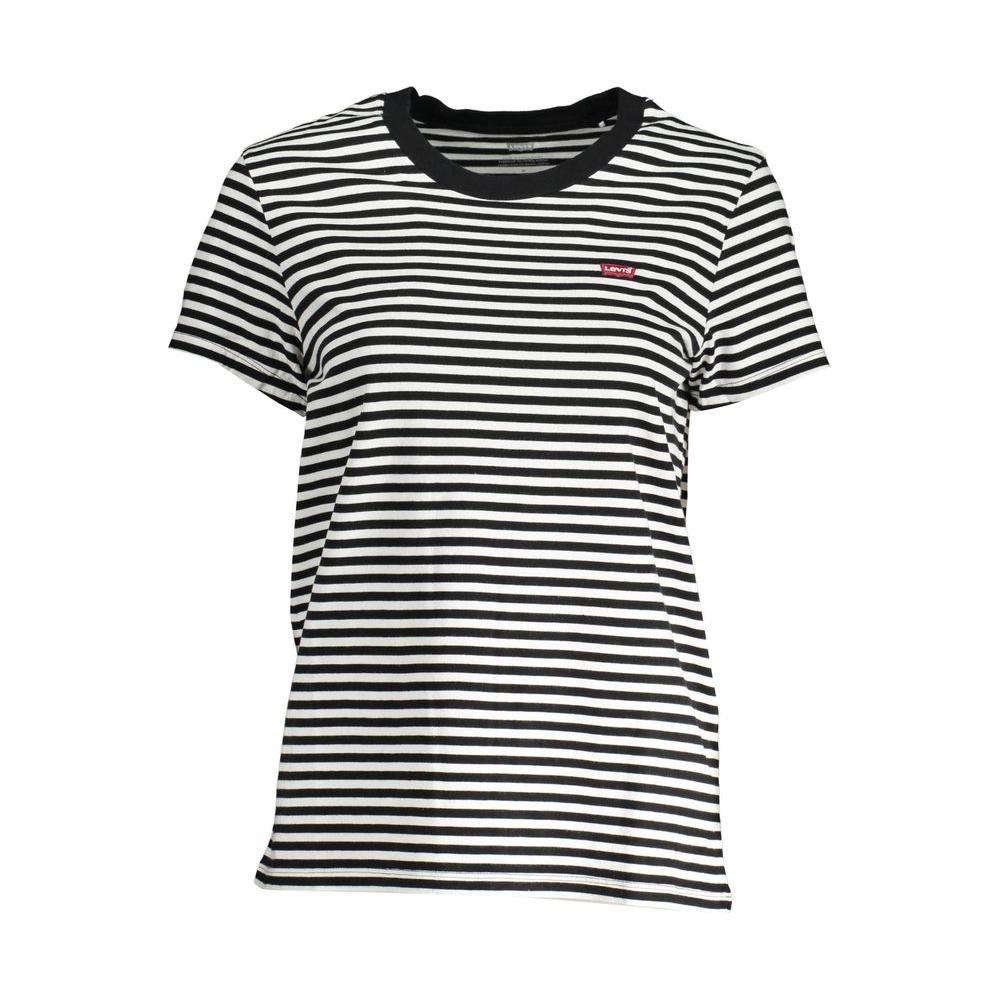 Levi's Black Cotton Women T-Shirt Levi's