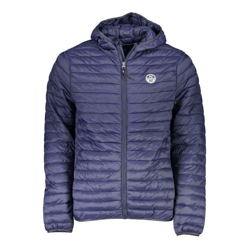 North Sails Blue Polyamide Men Jacket North Sails