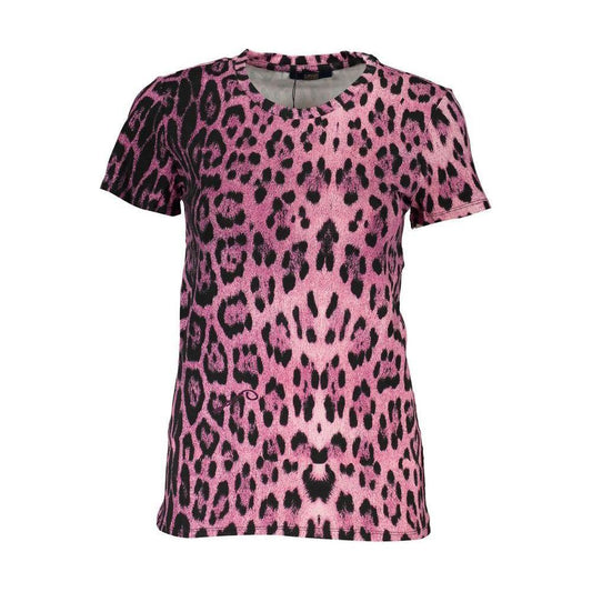 Cavalli Class Pink Cotton Tops & T-Shirt Cavalli Class