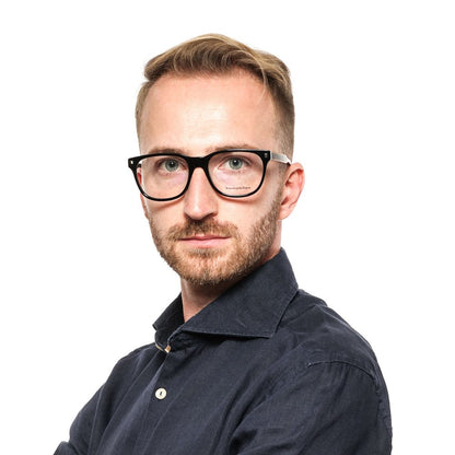Ermenegildo Zegna Black Plastic Glasses (Frames)