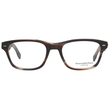 Ermenegildo Zegna Brown Plastic Glasses (Frames)