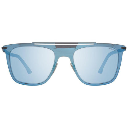 Police Blue Plastic Sunglasses