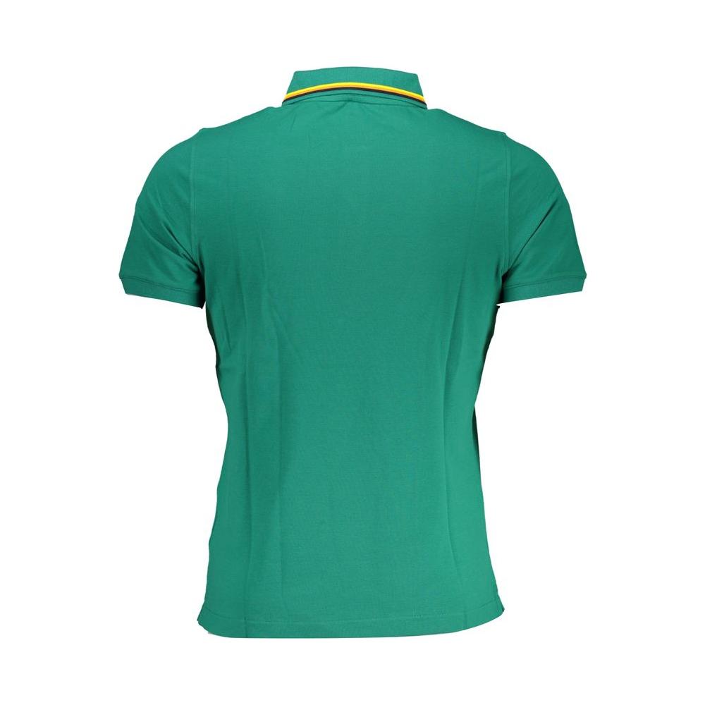 K-WAY Green Cotton Polo Shirt K-WAY