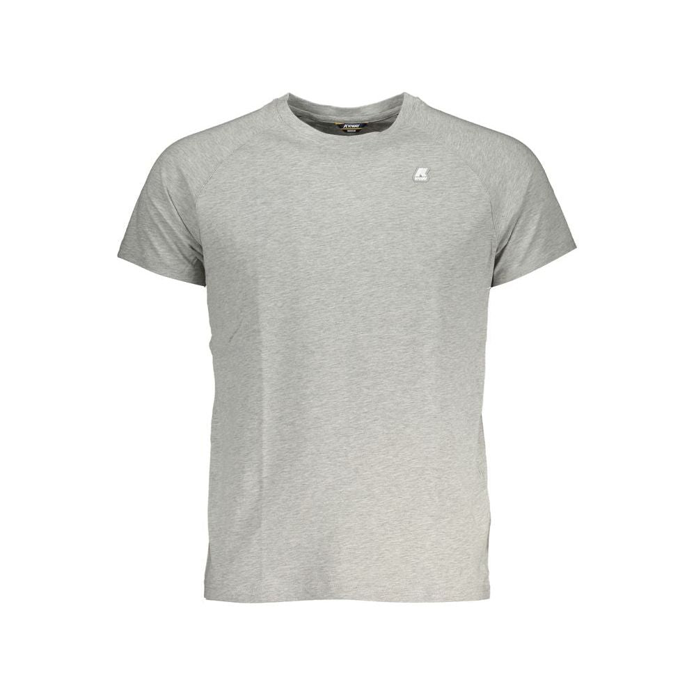 K-WAY Gray Cotton T-Shirt K-WAY