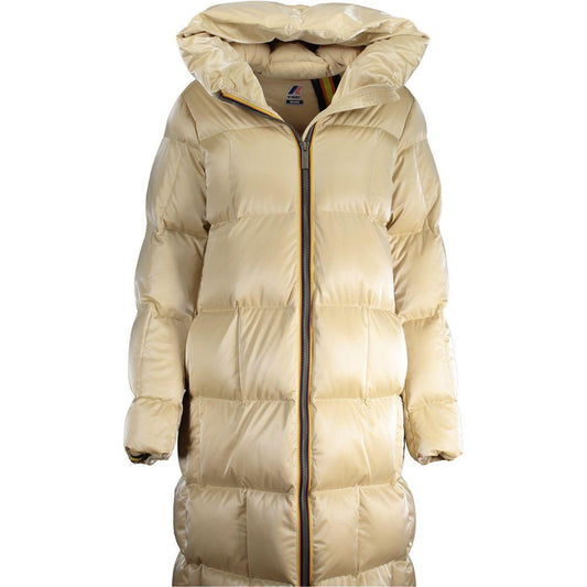 K-WAY Beige Polyester Jackets & Coat K-WAY