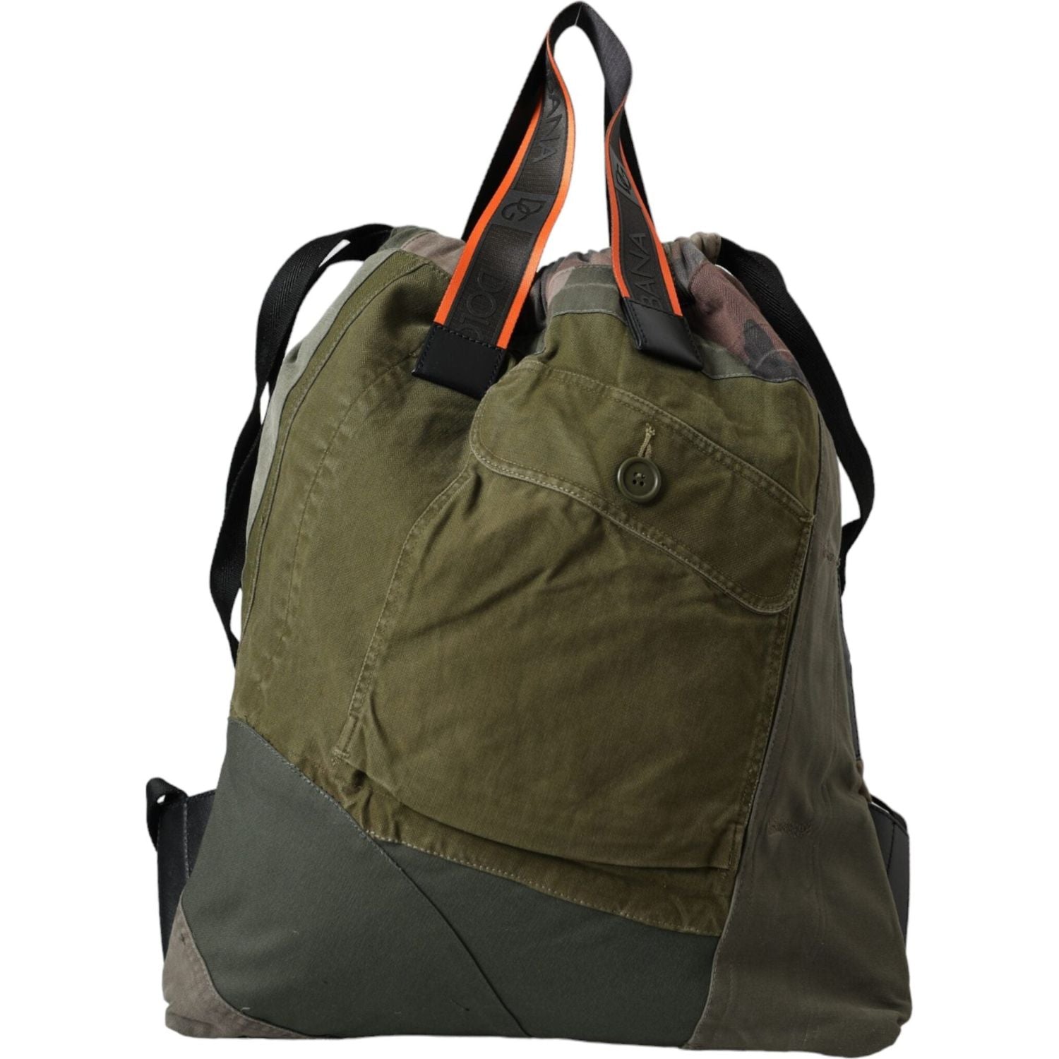 Front view with bag zipped and handles upright.