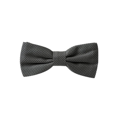 Dolce & Gabbana Gray Silk Patterned Adjustable Neck Men Papillon Bow Tie