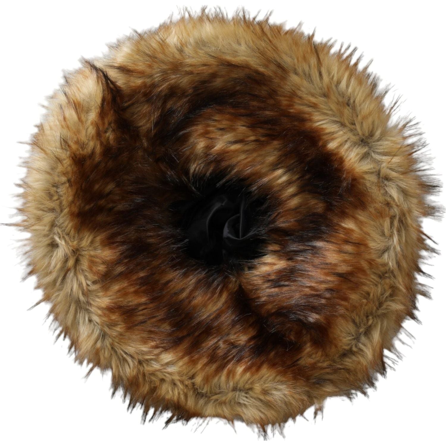 قبعة دلو من الفرو الصناعي من دولتشي آند غابانا باللون البني