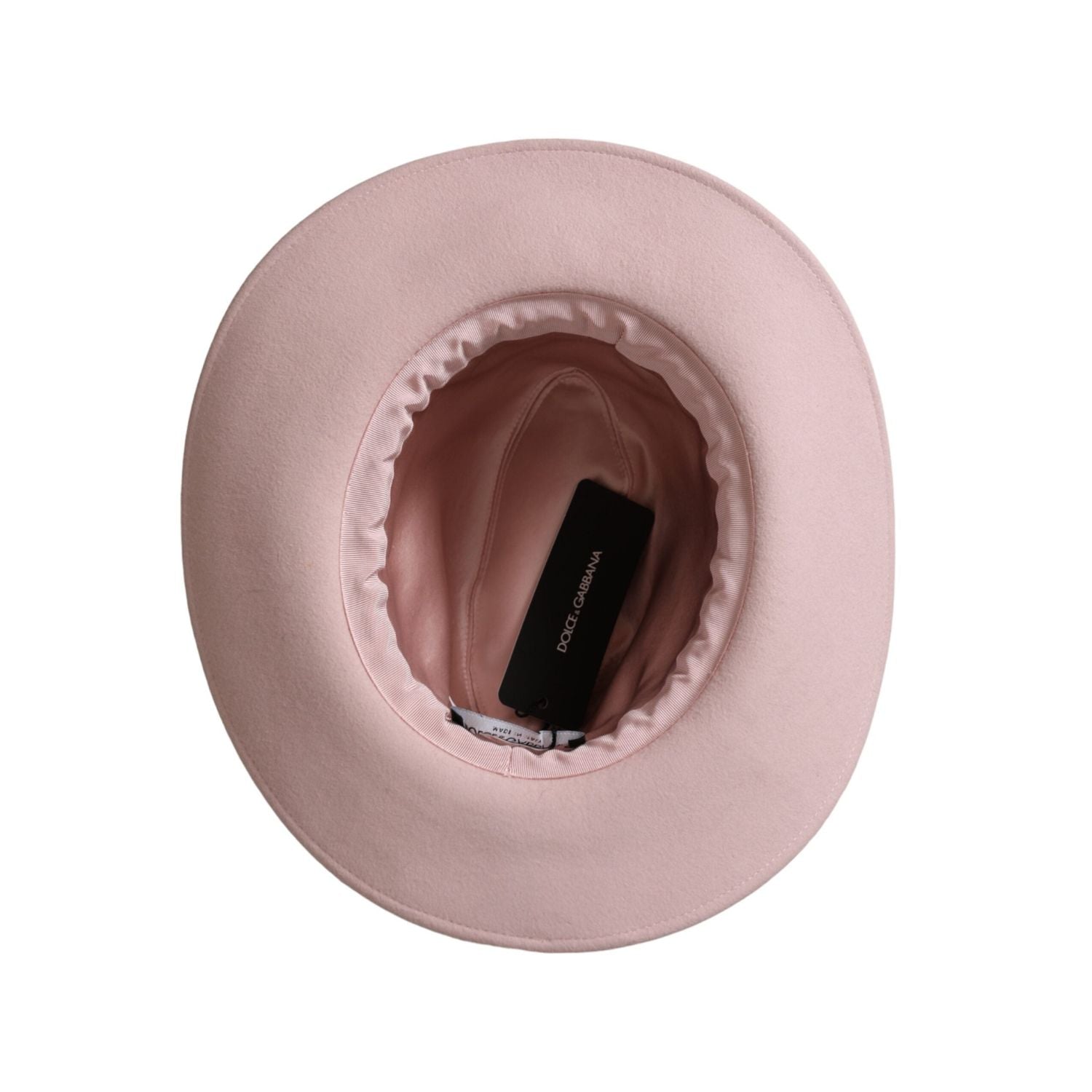قبعة فيدورا تريلبي وردية اللون للنساء من دولتشي آند غابانا