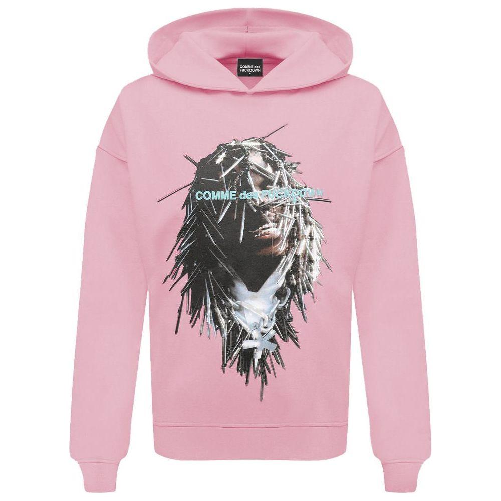 Comme Des Fuckdown Pink Cotton Sweater Comme Des Fuckdown