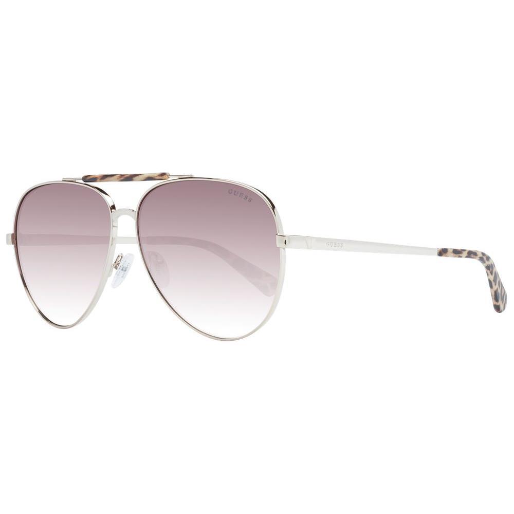 Guess Brown Metal Sunglasses