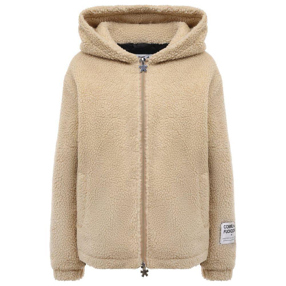 Comme Des Fuckdown Beige Polyester Jackets & Coat Comme Des Fuckdown