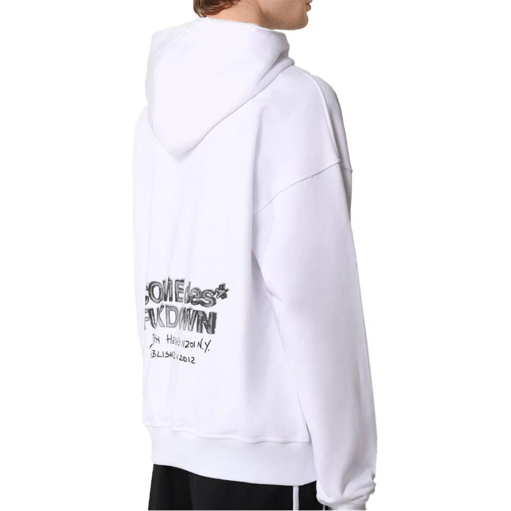 Comme Des Fuckdown White Cotton Sweater Comme Des Fuckdown