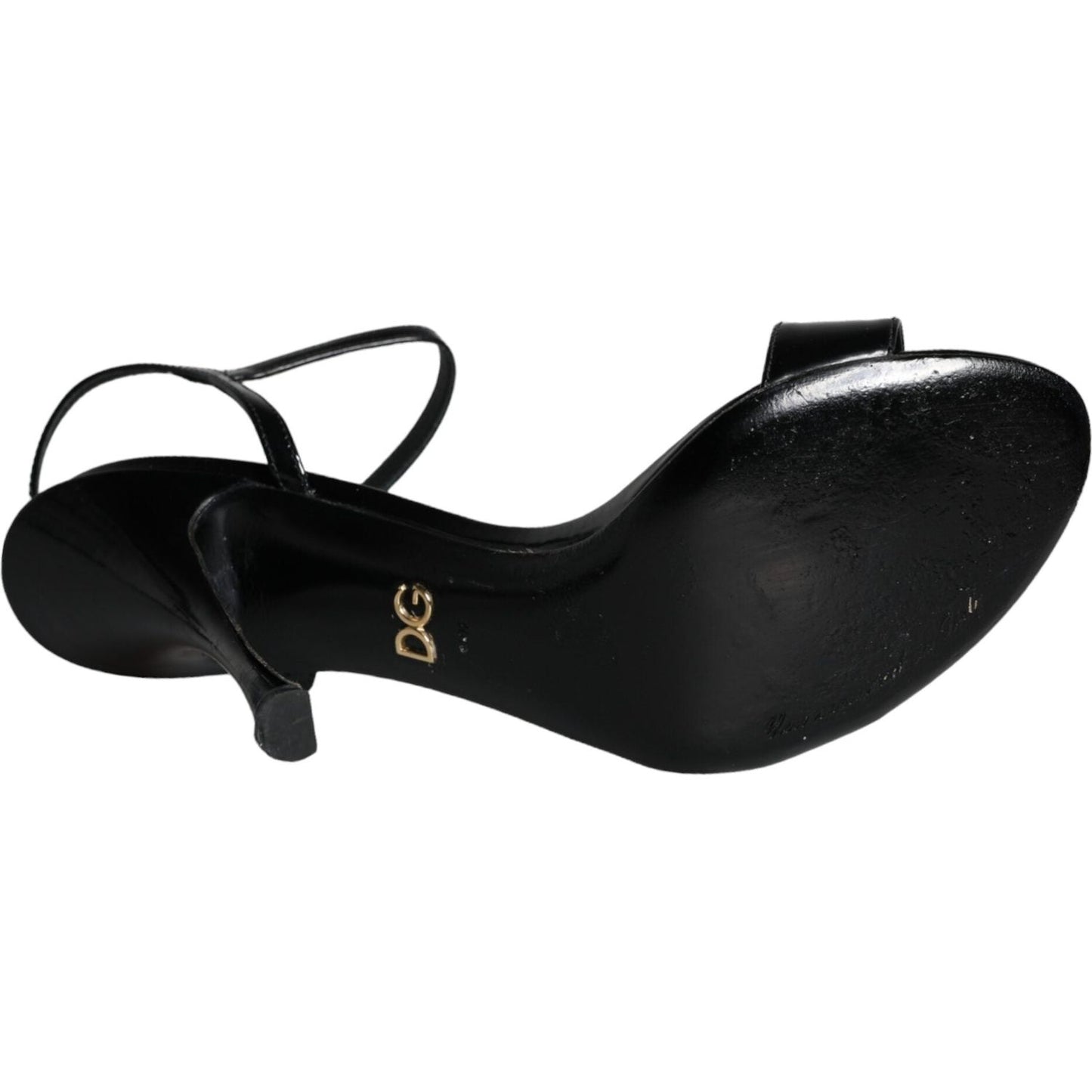 Dolce & Gabbana Black KEIRA Leather Heels Sandals Shoes Dolce & Gabbana