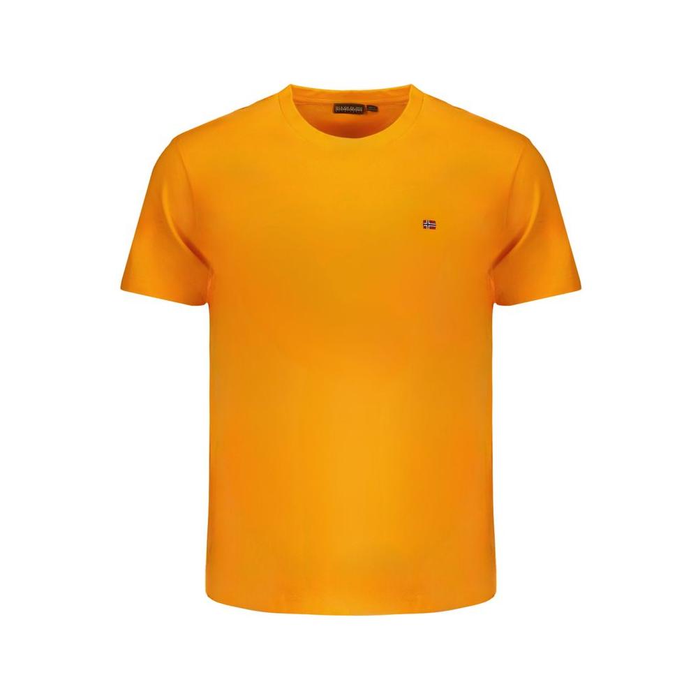 Napapijri Orange Cotton T-Shirt Napapijri