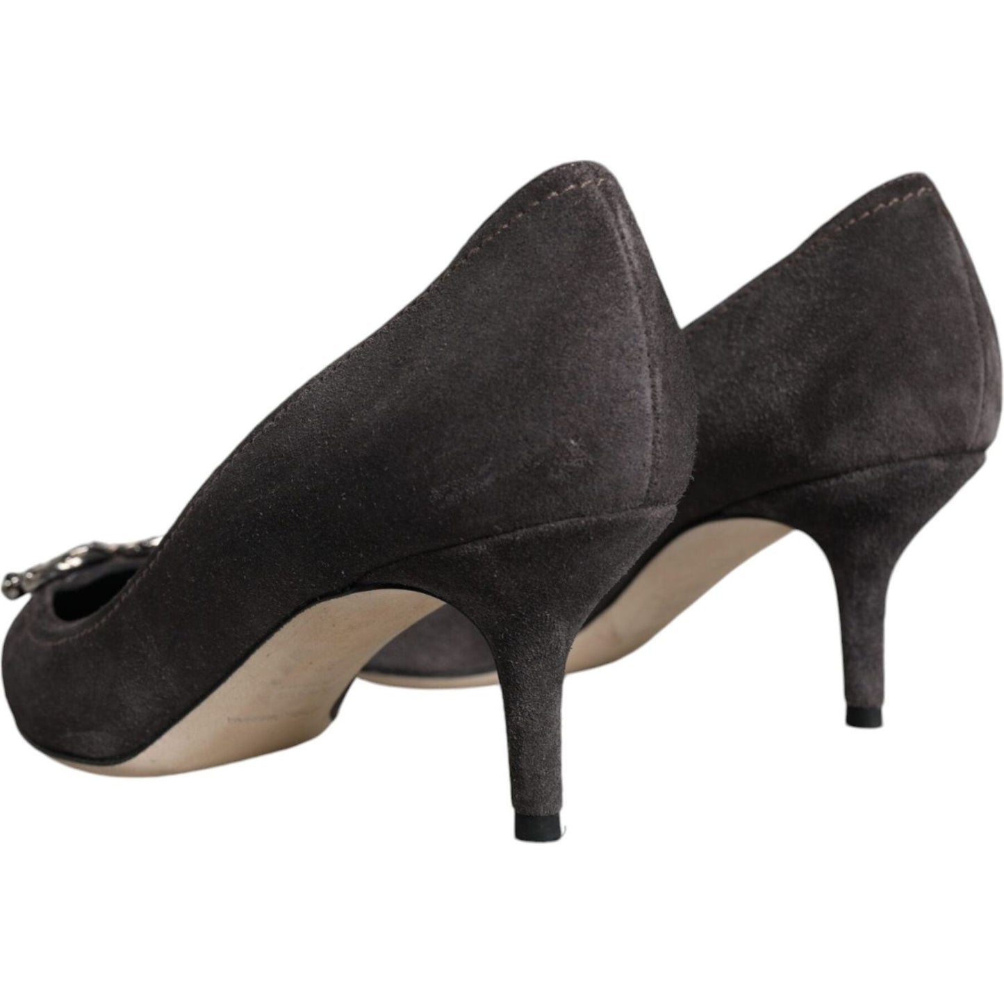 Dolce & Gabbana Gray Amore Suede Bellucci Heels Pumps Shoes Dolce & Gabbana