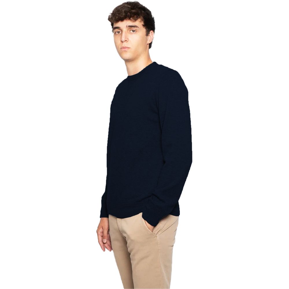 Alpha Studio Blue Wool Vergine Sweater Alpha Studio