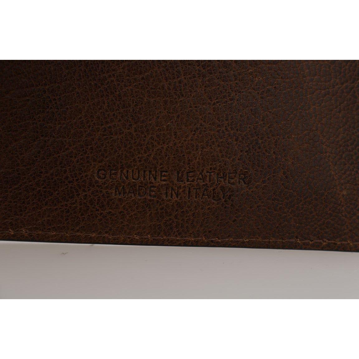 Billionaire Italian Couture Elegant Leather Men's Wallet in Brown Wallet Billionaire Italian Couture