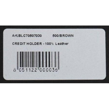 Billionaire Italian Couture Brown Leather Cardholder Wallet