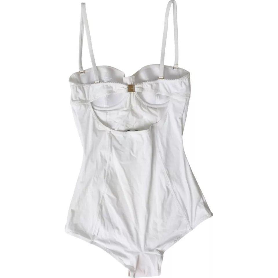 Dolce & Gabbana White Swimsuit One Piece Women Beachwear Bikini Dolce & Gabbana