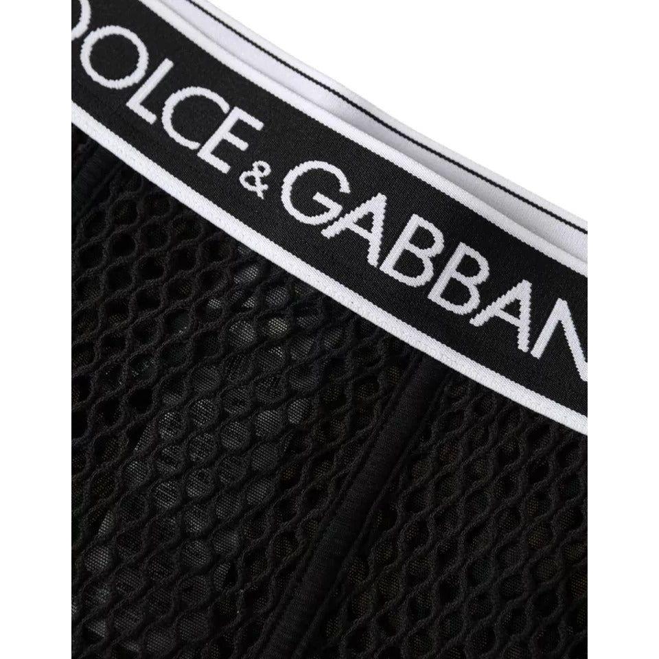 Dolce & Gabbana Black Cotton Stretch Women Cycling Underwear Dolce & Gabbana