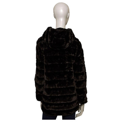 Baldinini Trend Black Polyester Women Coat