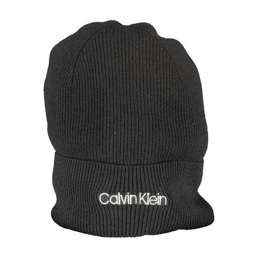 Calvin Klein Black Wool Hat Calvin Klein