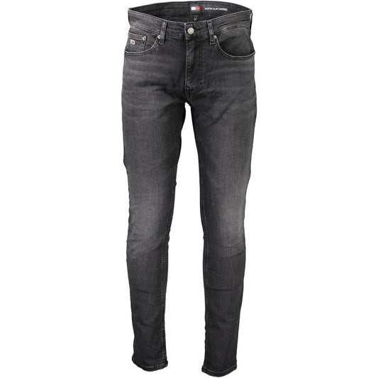 Tommy Hilfiger Black Cotton Jeans & Pant Tommy Hilfiger