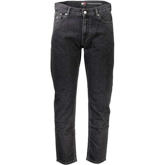 Tommy Hilfiger Black Cotton Jeans & Pant Tommy Hilfiger