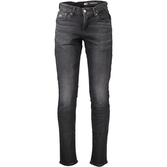 Tommy Hilfiger Black Cotton Jeans & Pant Tommy Hilfiger