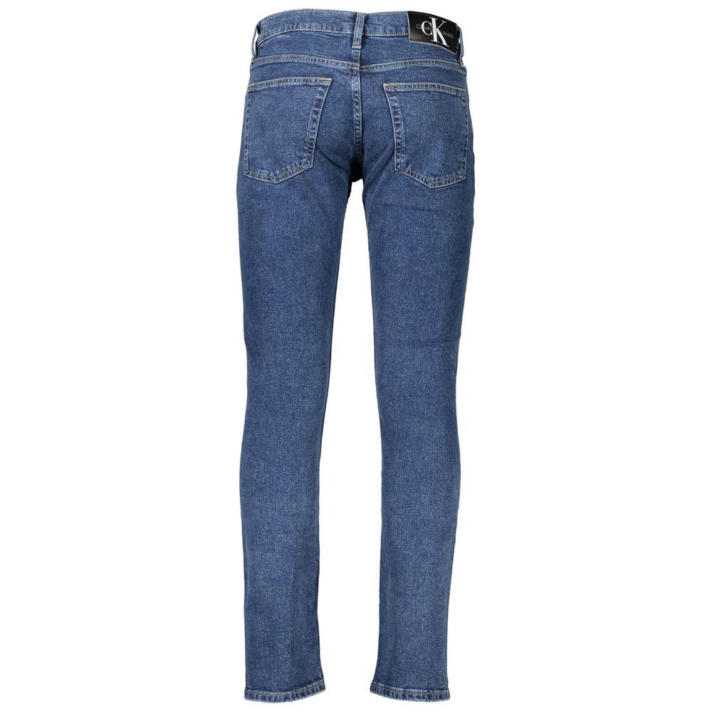 Calvin Klein Blue Cotton Jeans & Pant Calvin Klein