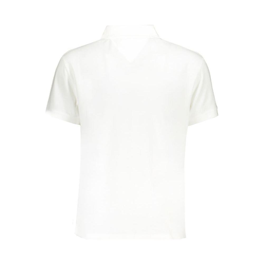 Tommy Hilfiger White Cotton Polo Shirt Tommy Hilfiger