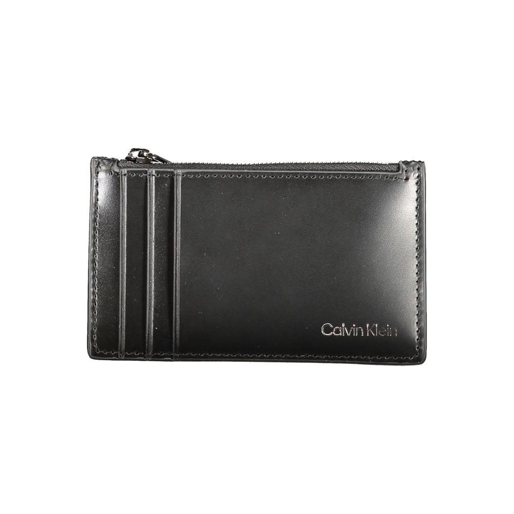 Calvin Klein Black Leather Wallet Calvin Klein