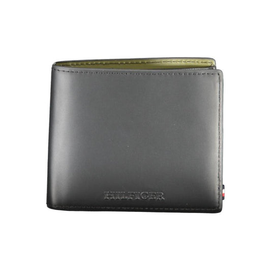 Tommy Hilfiger Black Leather Wallet Tommy Hilfiger