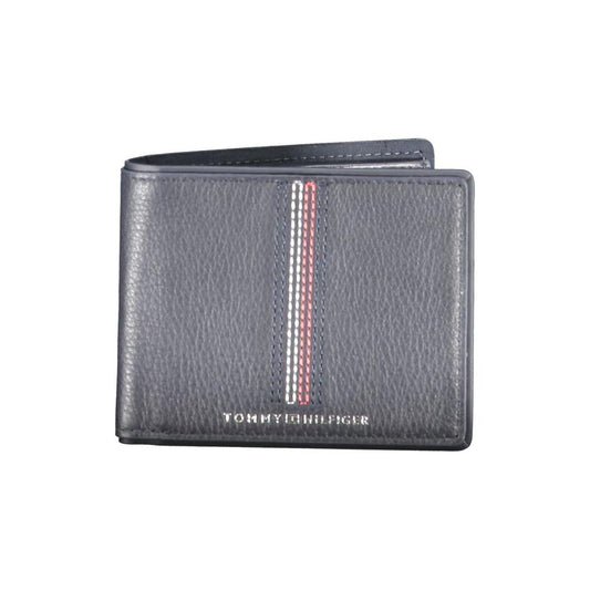 Tommy Hilfiger Blue Leather Wallet Tommy Hilfiger