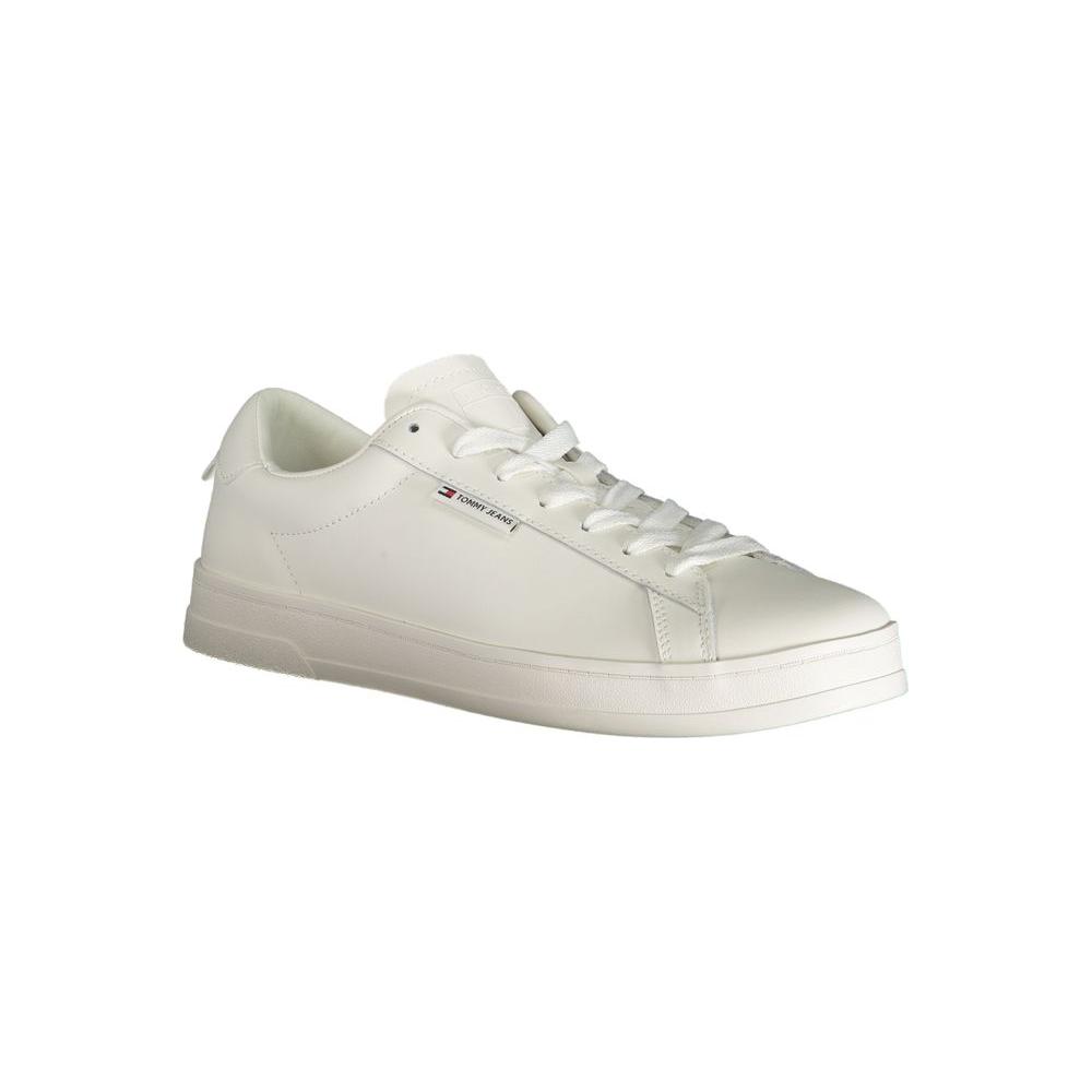 Tommy Hilfiger White Polyester Sneaker Tommy Hilfiger