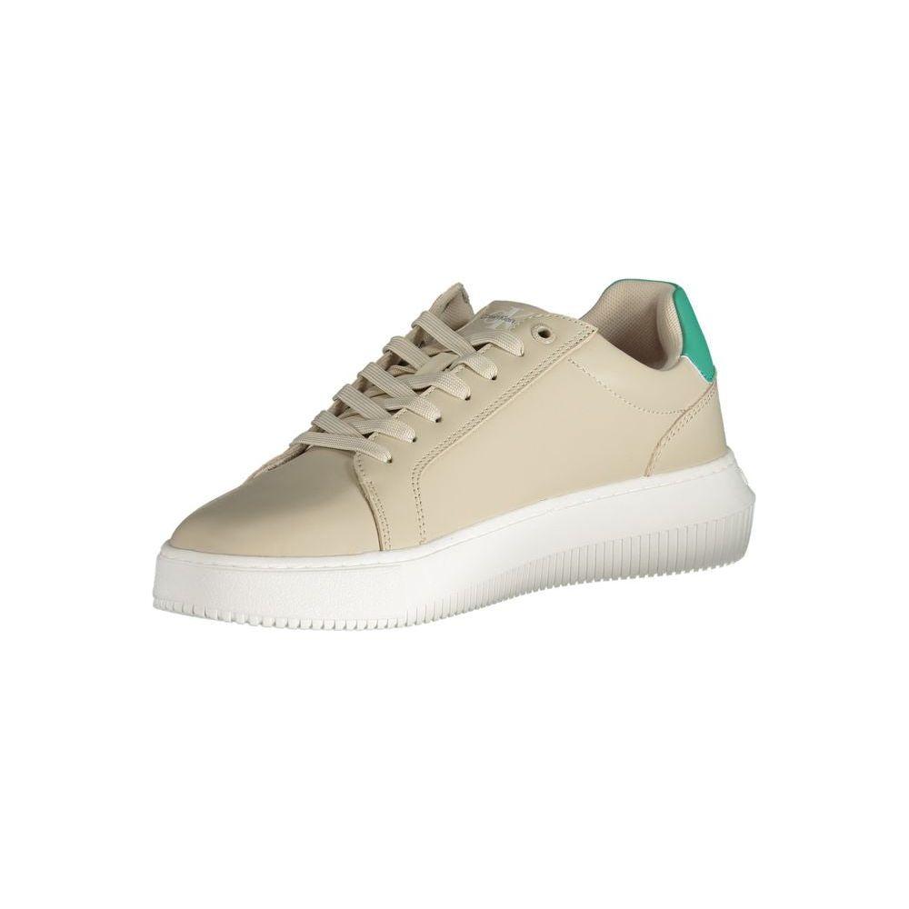 Calvin Klein Beige Polyester Sneaker Calvin Klein