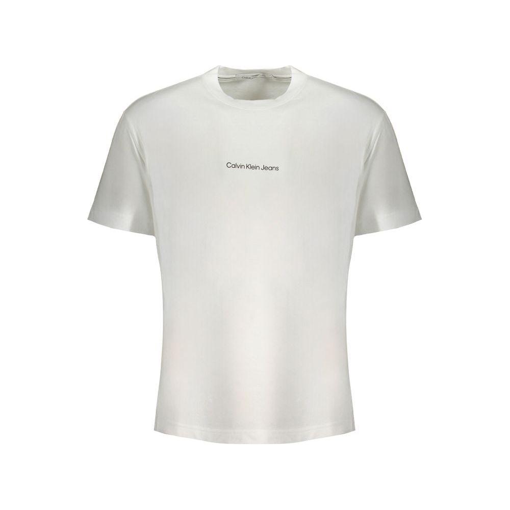 Calvin Klein White Cotton T-Shirt Calvin Klein