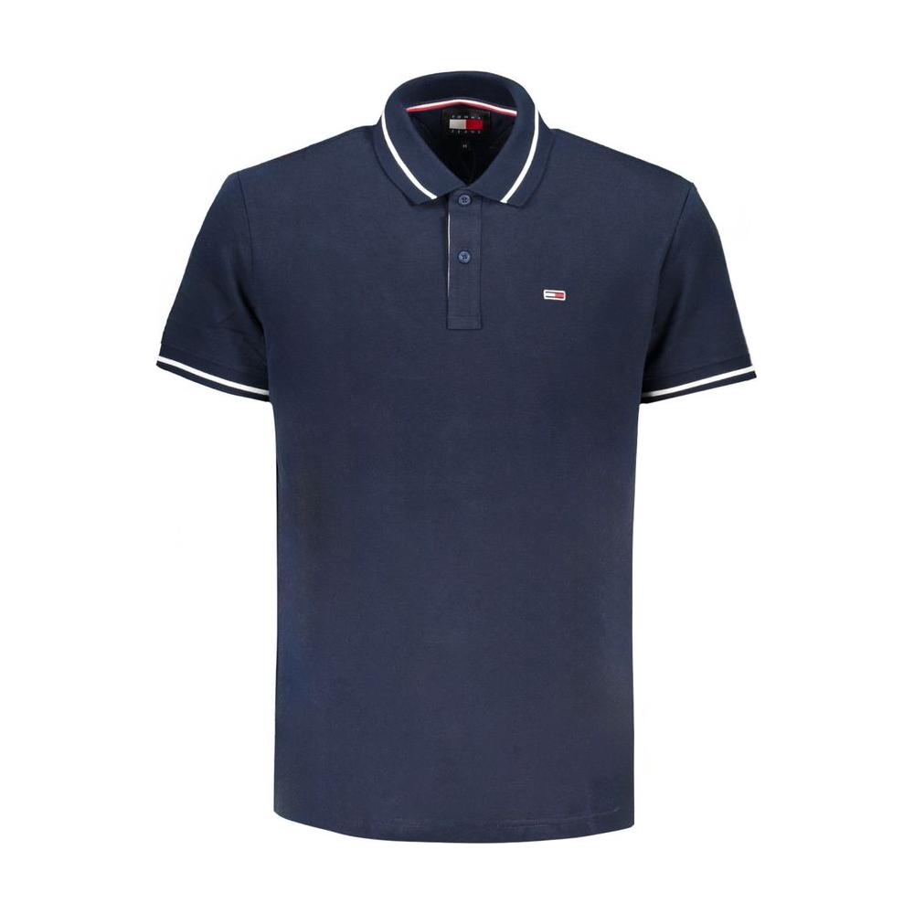 Tommy Hilfiger Blue Cotton Polo Shirt Tommy Hilfiger