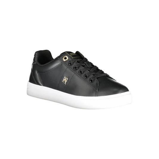 Tommy Hilfiger Black Polyester Sneaker Tommy Hilfiger